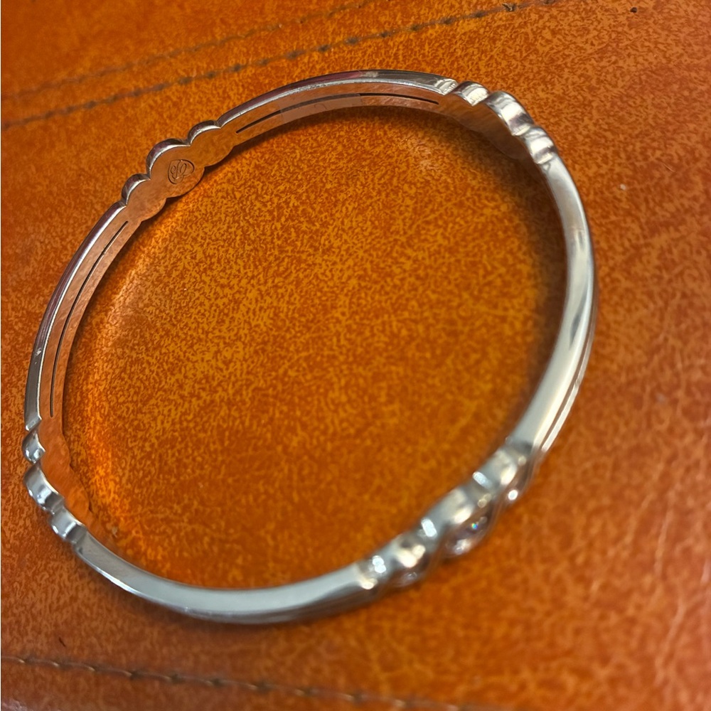 Brighton Silver Bracelet with Intricate Design with long matching necklace